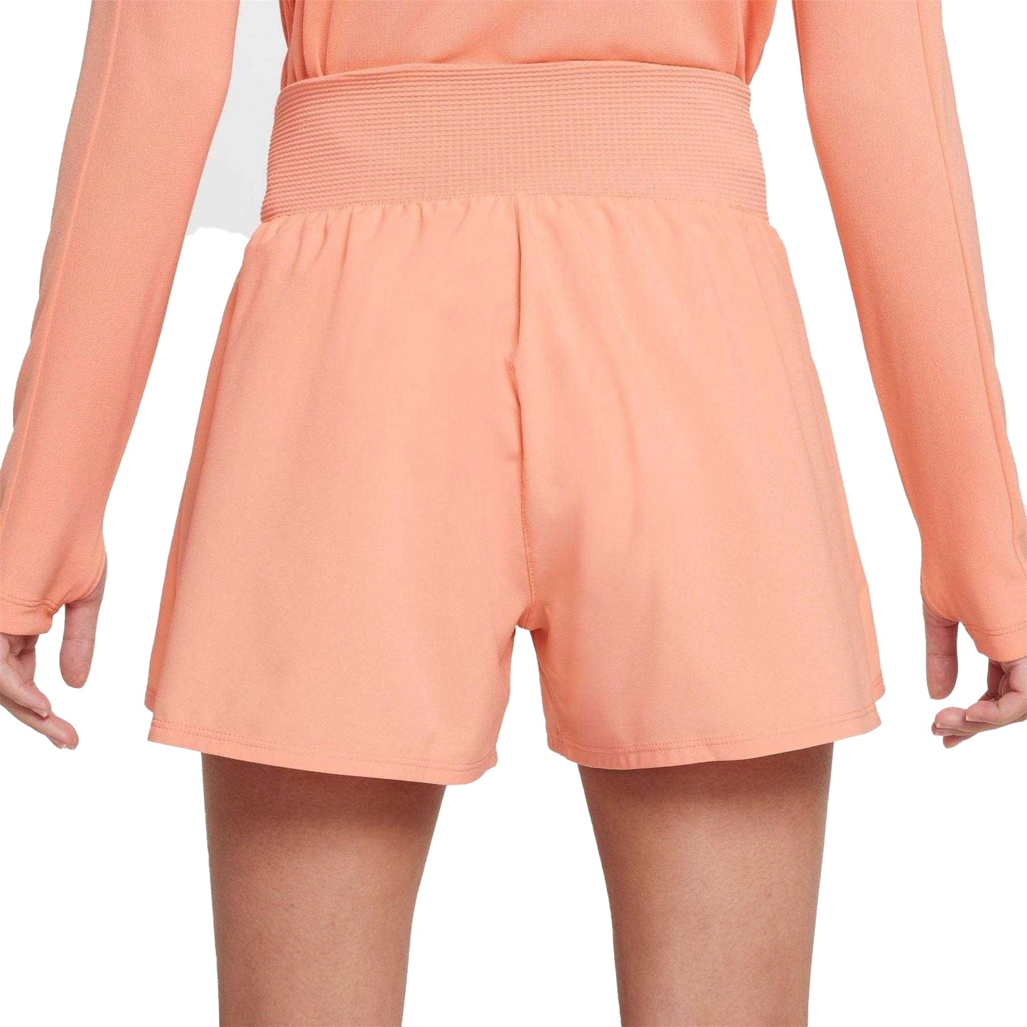 Apricot Agate - Back - Nike Girls Dri-FIT Logo Shorts