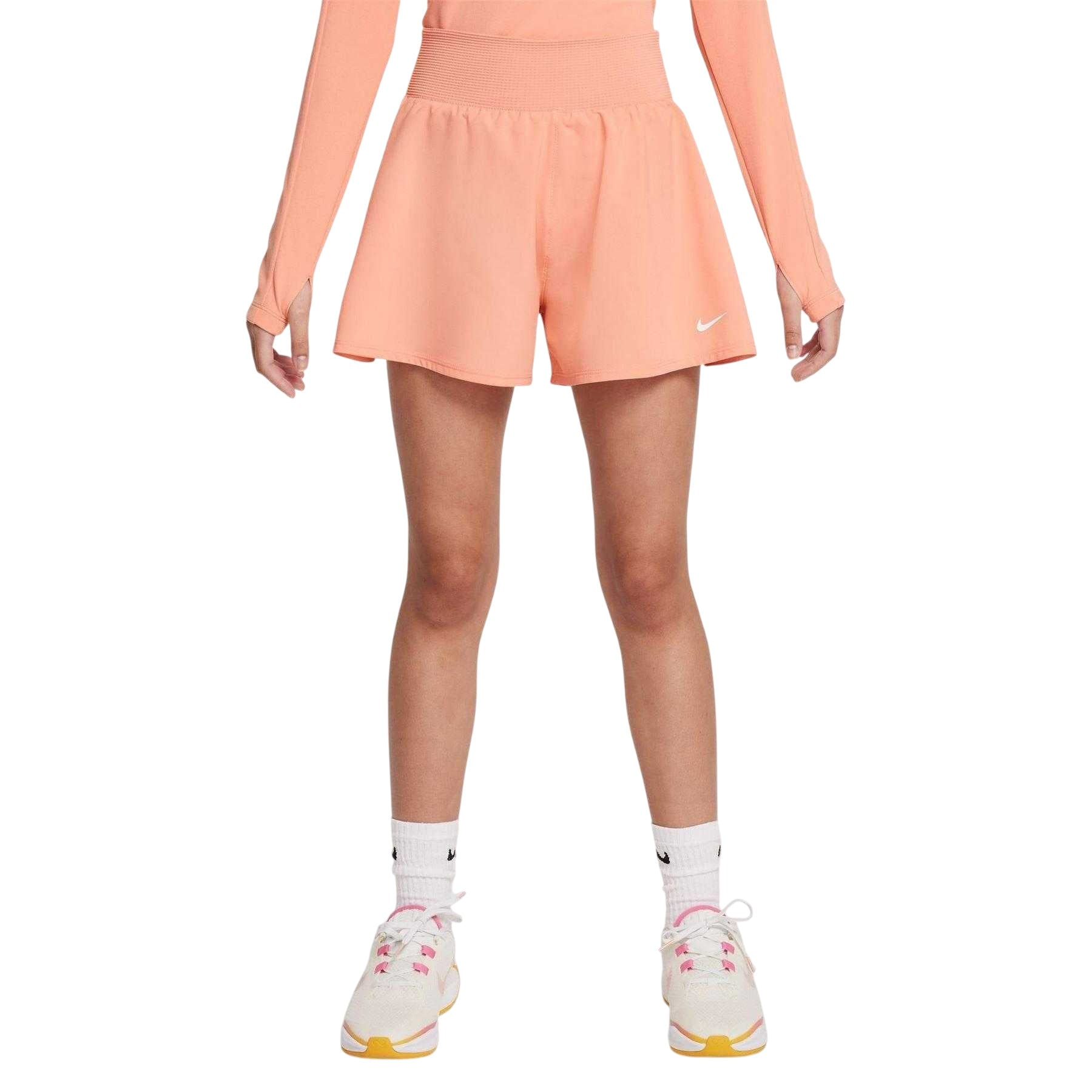 Apricot Agate - Lifestyle - Nike Girls Dri-FIT Logo Shorts
