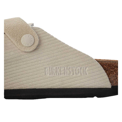 White - Pack Shot - Birkenstock Womens-Ladies Boston Sandals