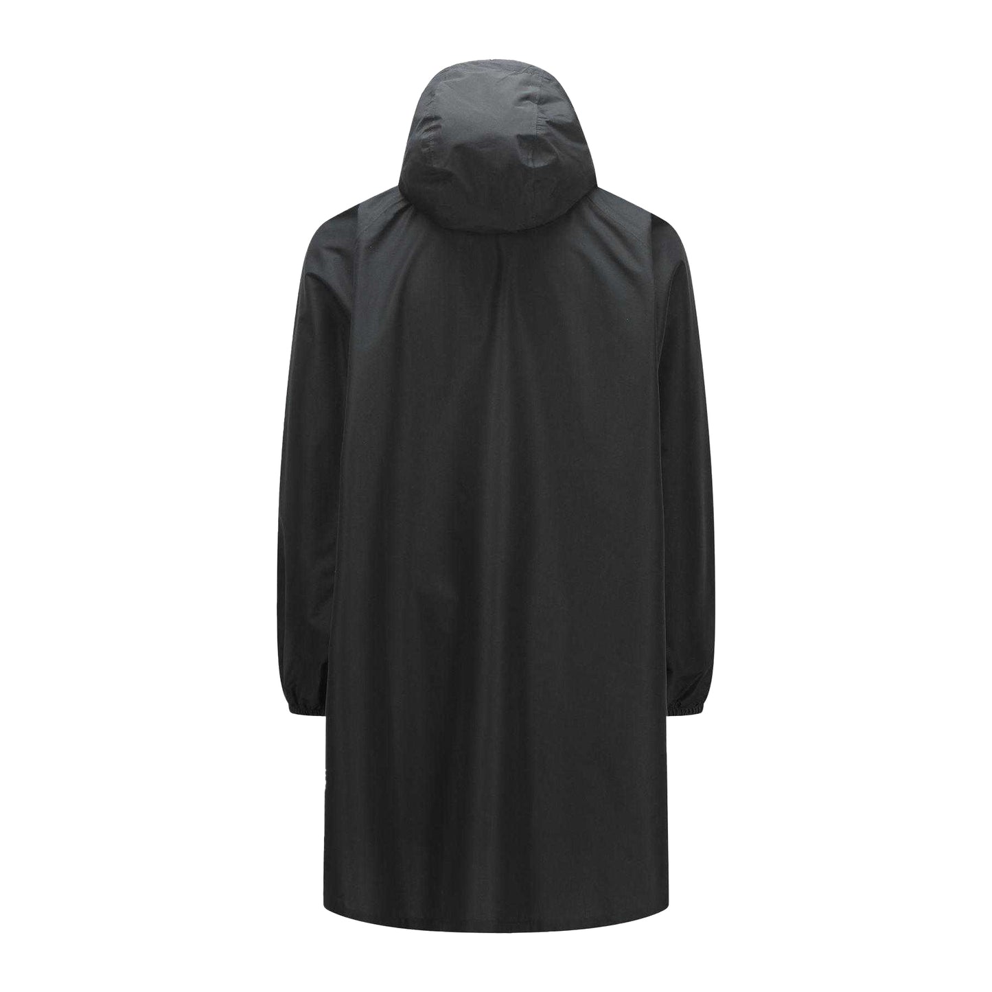 Black - Back - Gelert Mens Hooded Waterproof Long Length Poncho