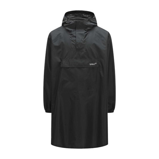 Black - Front - Gelert Mens Hooded Waterproof Long Length Poncho