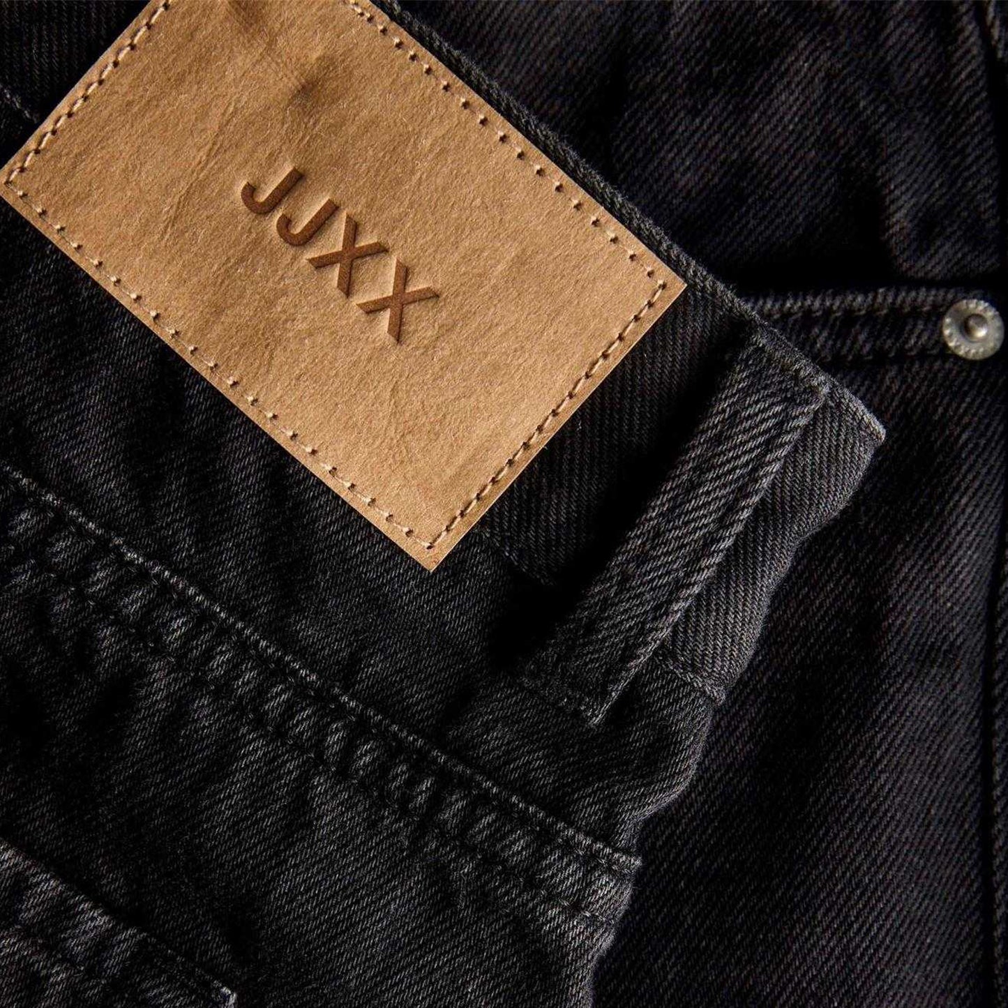 Black Denim - Side - JJXX Womens-Ladies Greta Denim High Waist Mini Skirt
