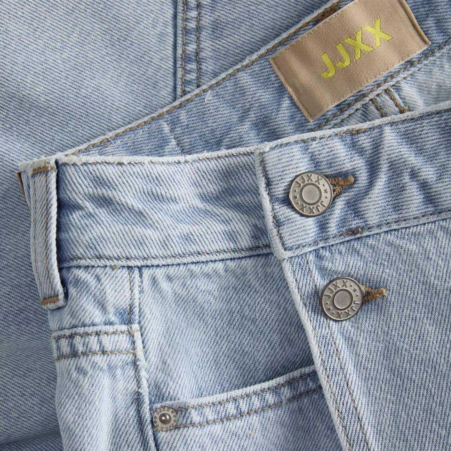 Light Blue - Side - JJXX Womens-Ladies Greta Denim High Waist Mini Skirt