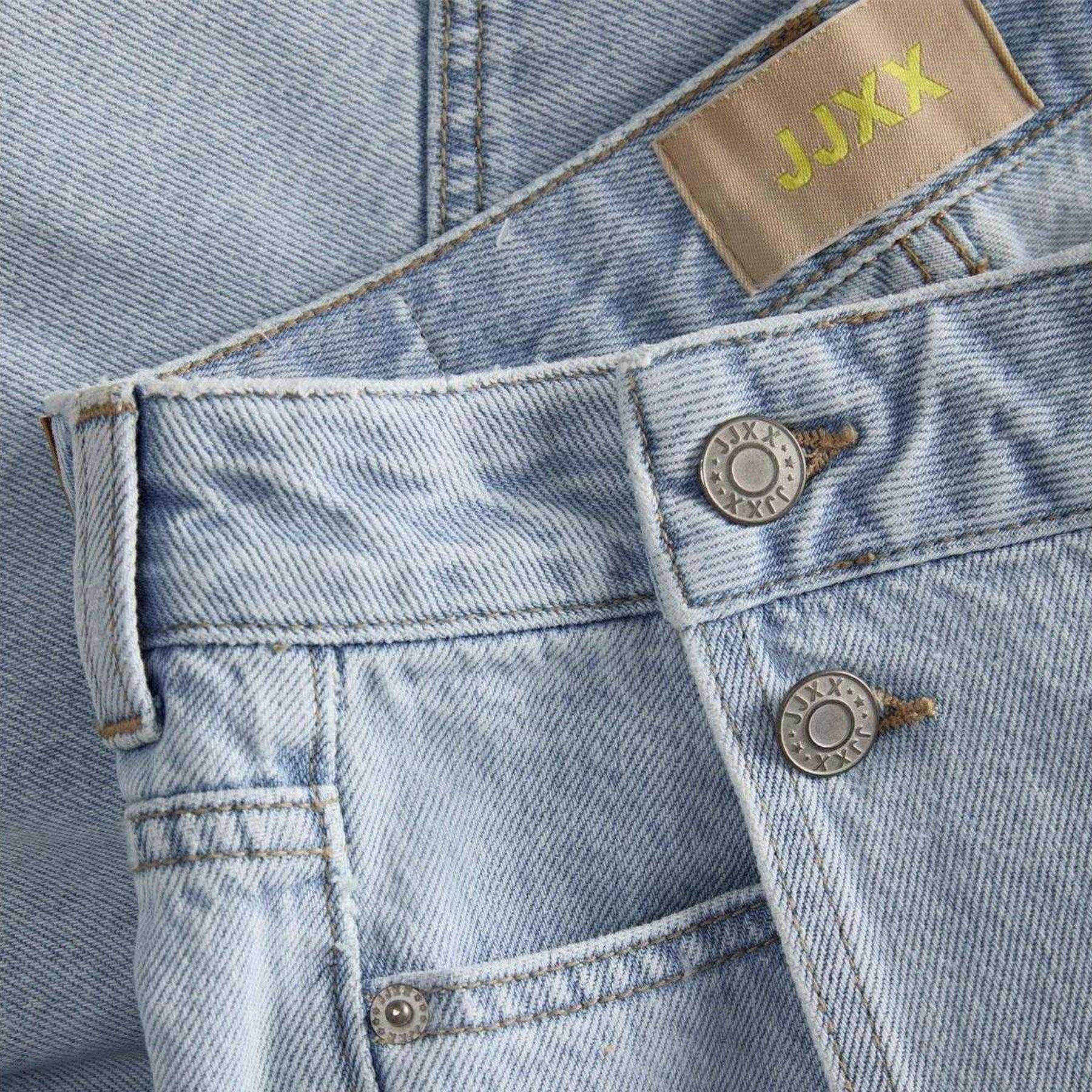 Light Blue - Side - JJXX Womens-Ladies Greta Denim High Waist Mini Skirt