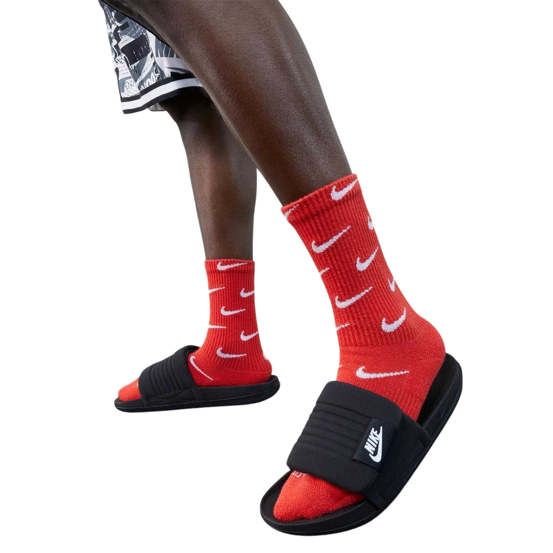 Black-White - Lifestyle - Nike Unisex Adult Offcourt Open Toe Sliders