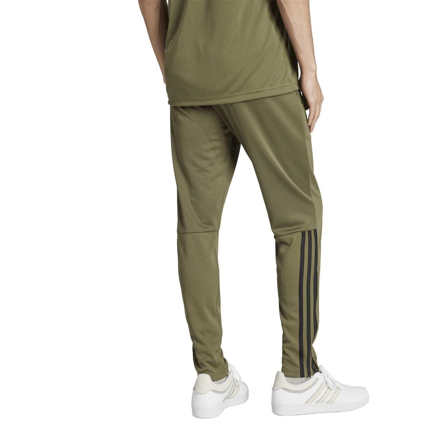 Olive Strata - Back - Adidas Mens Sereno Aeroready Tracksuit Bottoms