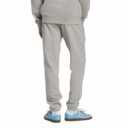 Medium Grey - Back - Adidas Mens Trefoil Essentials Heather Joggers