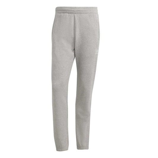 Medium Grey - Front - Adidas Mens Trefoil Essentials Heather Joggers