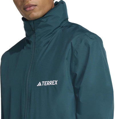 Aurora Green-Ivy Green - Side - Adidas Mens Multi Essentials 2 Layer Jacket