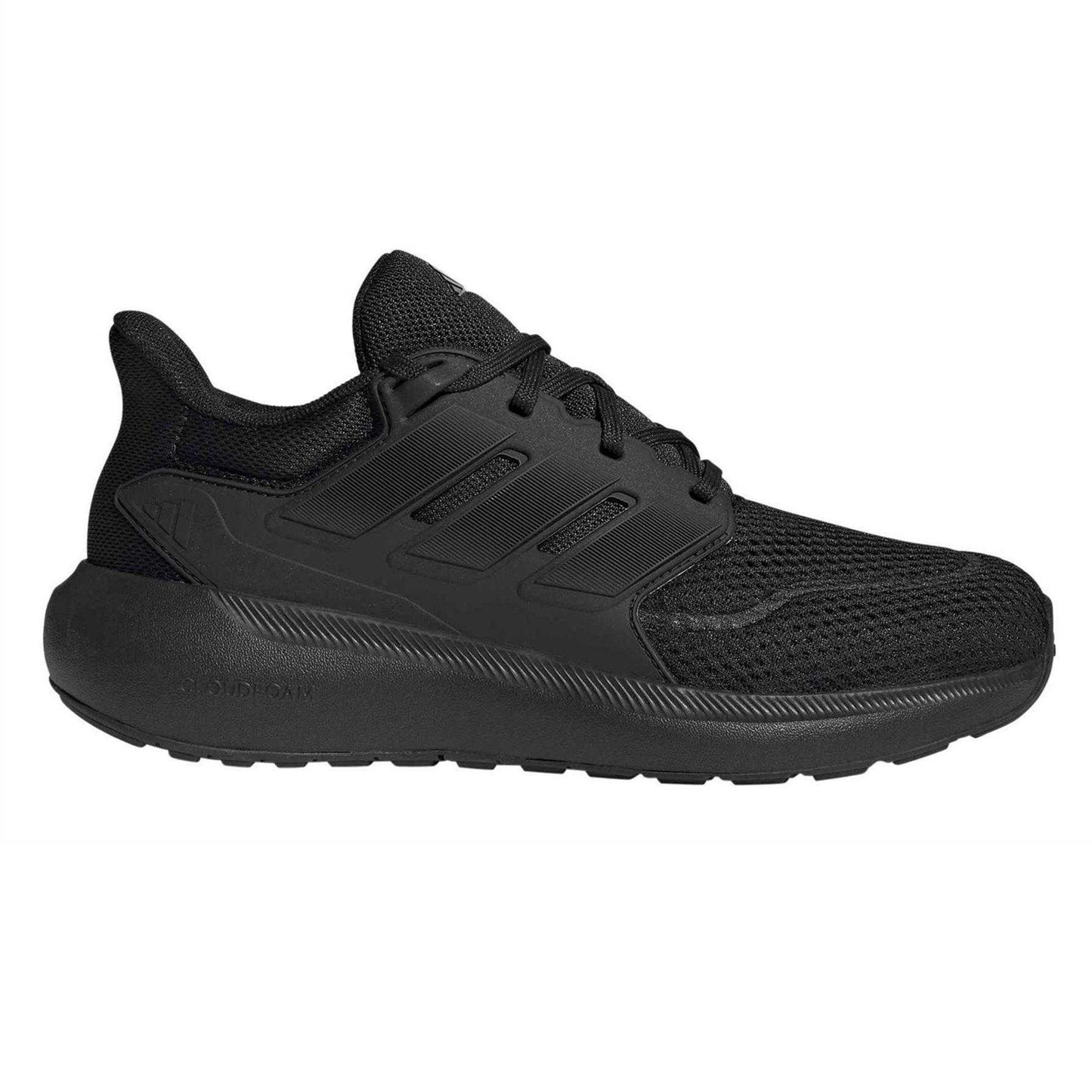 Triple Black - Front - Adidas Womens-Ladies Low Cut Trainers