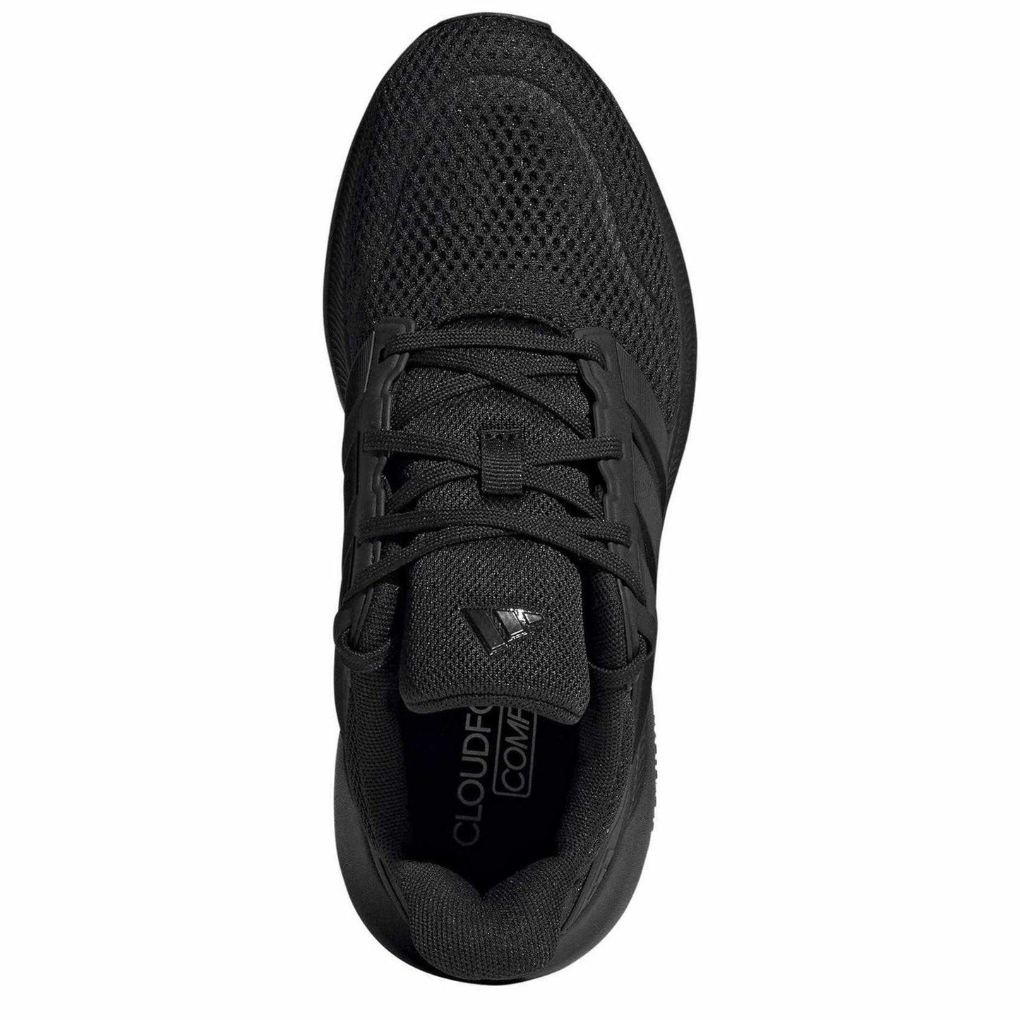 Triple Black - Side - Adidas Womens-Ladies Low Cut Trainers