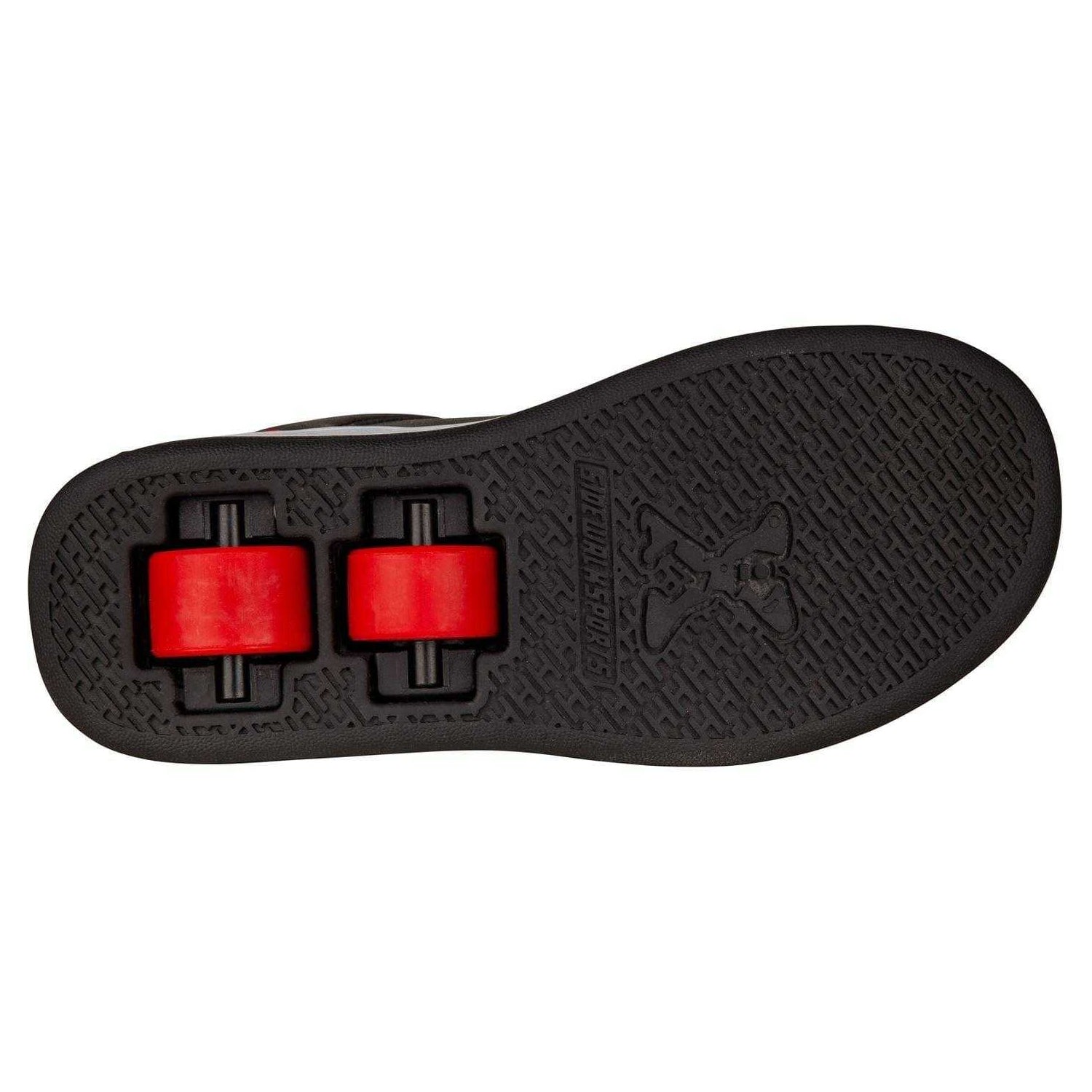 Black-Red - Back - Sidewalk Sport Childrens-Kids Logo Low Cut Trainers