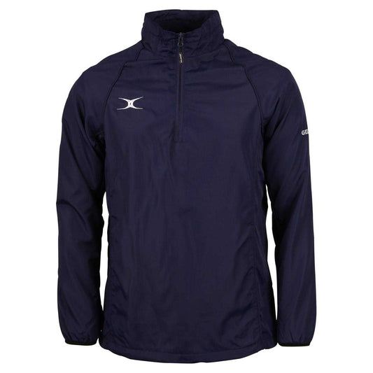Navy - Front - Gilbert Mens Tornado Half Zip Track Top