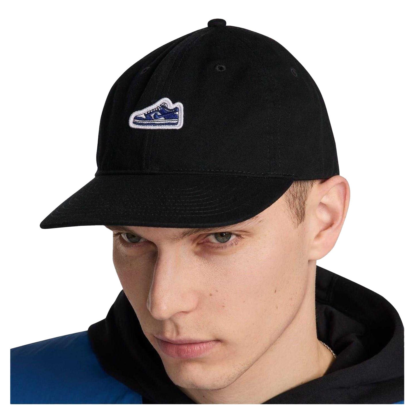 Black - Side - Nike Unisex Adult Dunk Embroidered Patch Baseball Cap