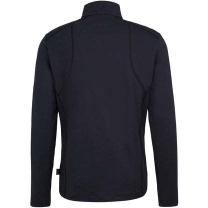 Black - Back - Ziener Mens Jelano Quarter Zip Fleece Top