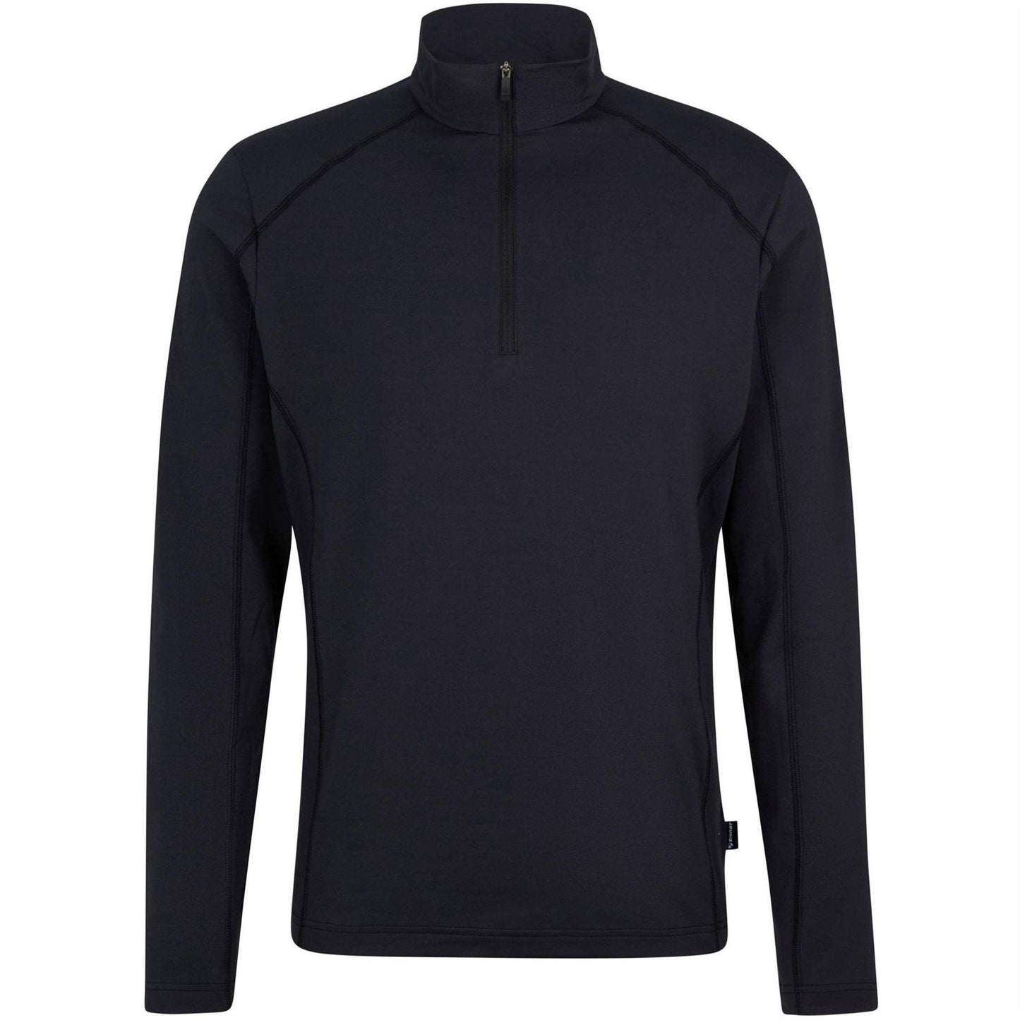 Black - Front - Ziener Mens Jelano Quarter Zip Fleece Top