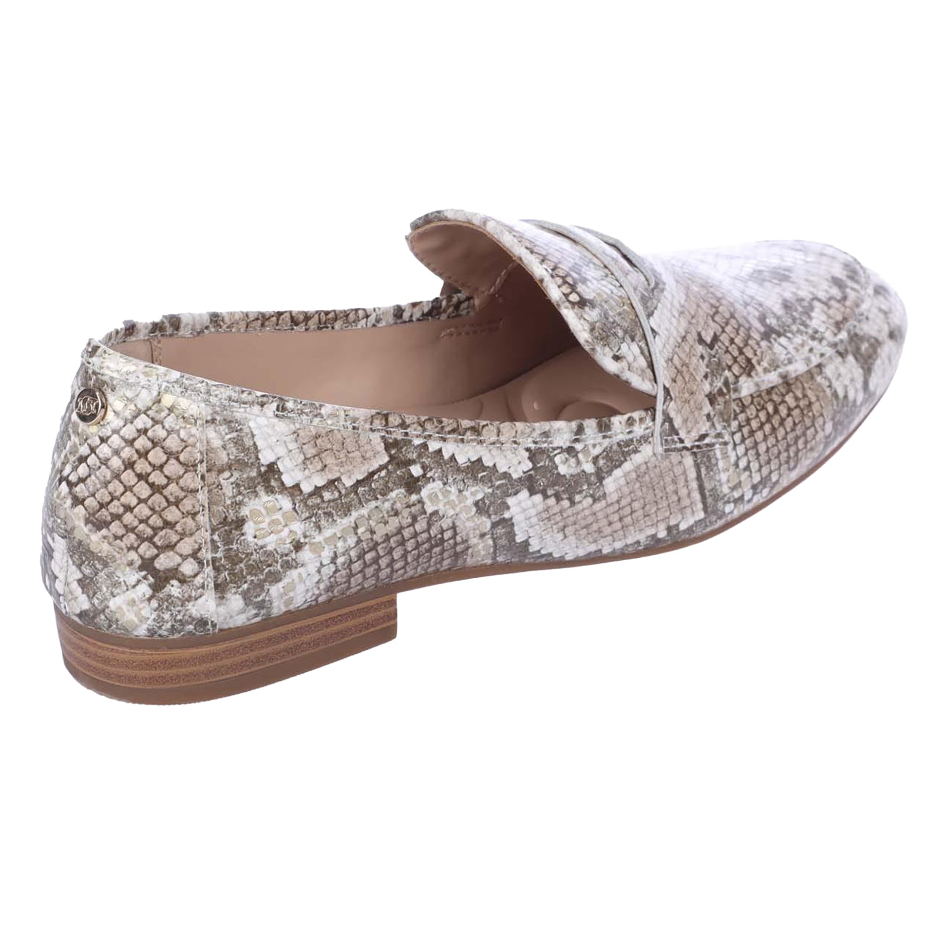 Metallic - Back - Dune London Womens-Ladies Georgiee Leather Loafers