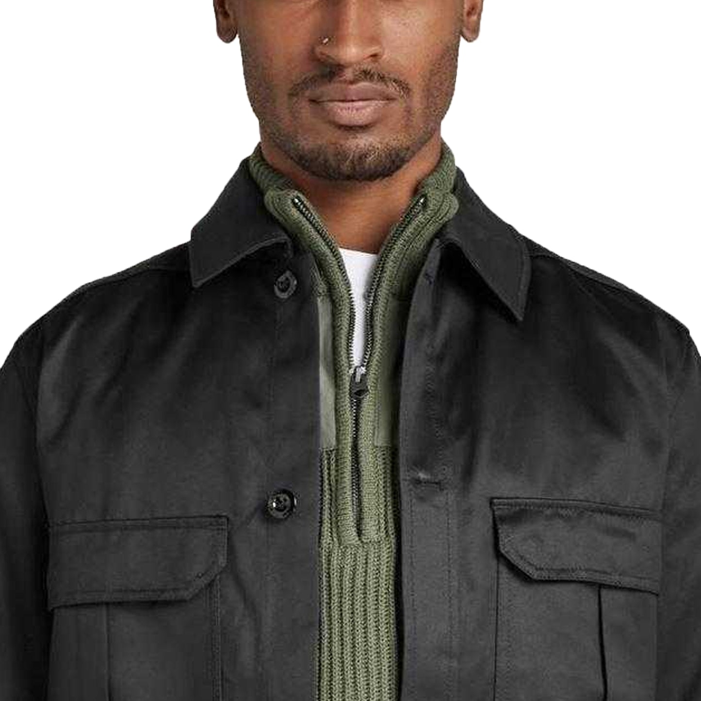 Dark Black - Back - G-Star Unisex Adult Relaxed Fit Overshirt