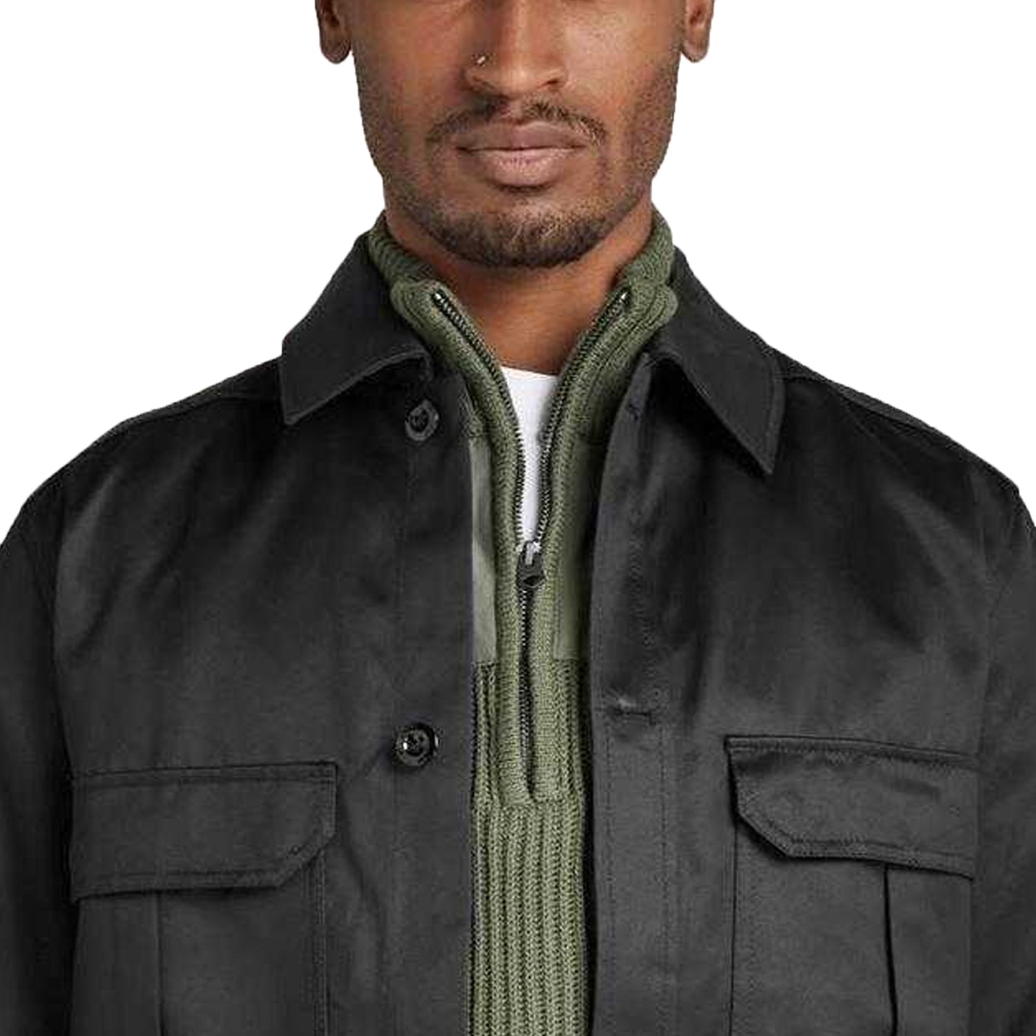 Dark Black - Back - G-Star Unisex Adult Relaxed Fit Overshirt