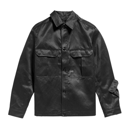 Dark Black - Front - G-Star Unisex Adult Relaxed Fit Overshirt