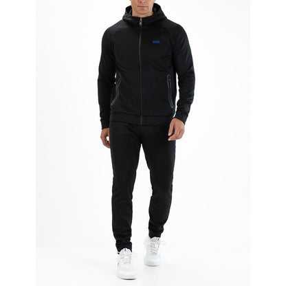 Black - Lifestyle - Sjeng Sports Mens Maxim Raglan Long-Sleeved Full Zip Hoodie