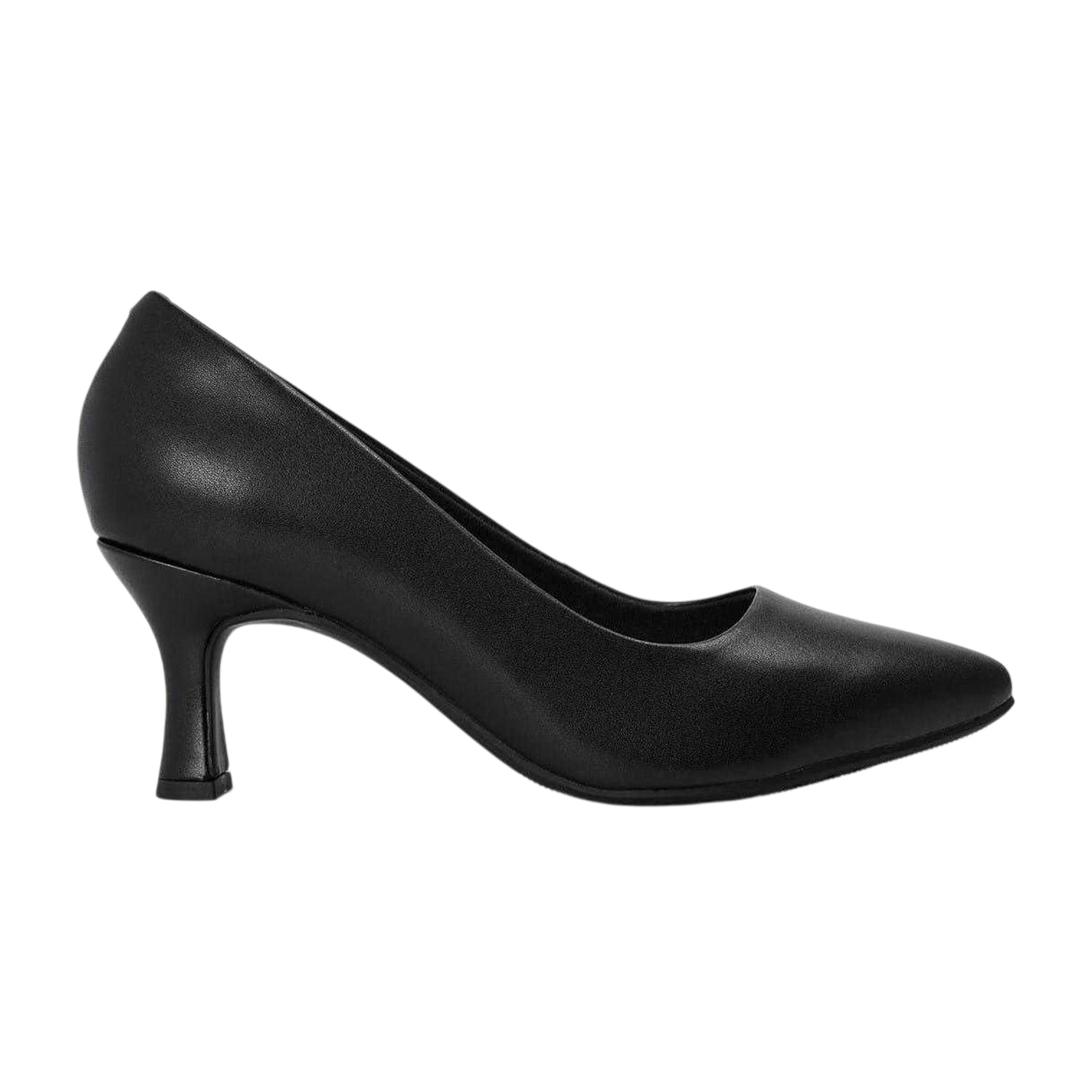 Black - Front - Clarks Womens-Ladies Kataleyna Leather Stiletto Heel Court Shoes