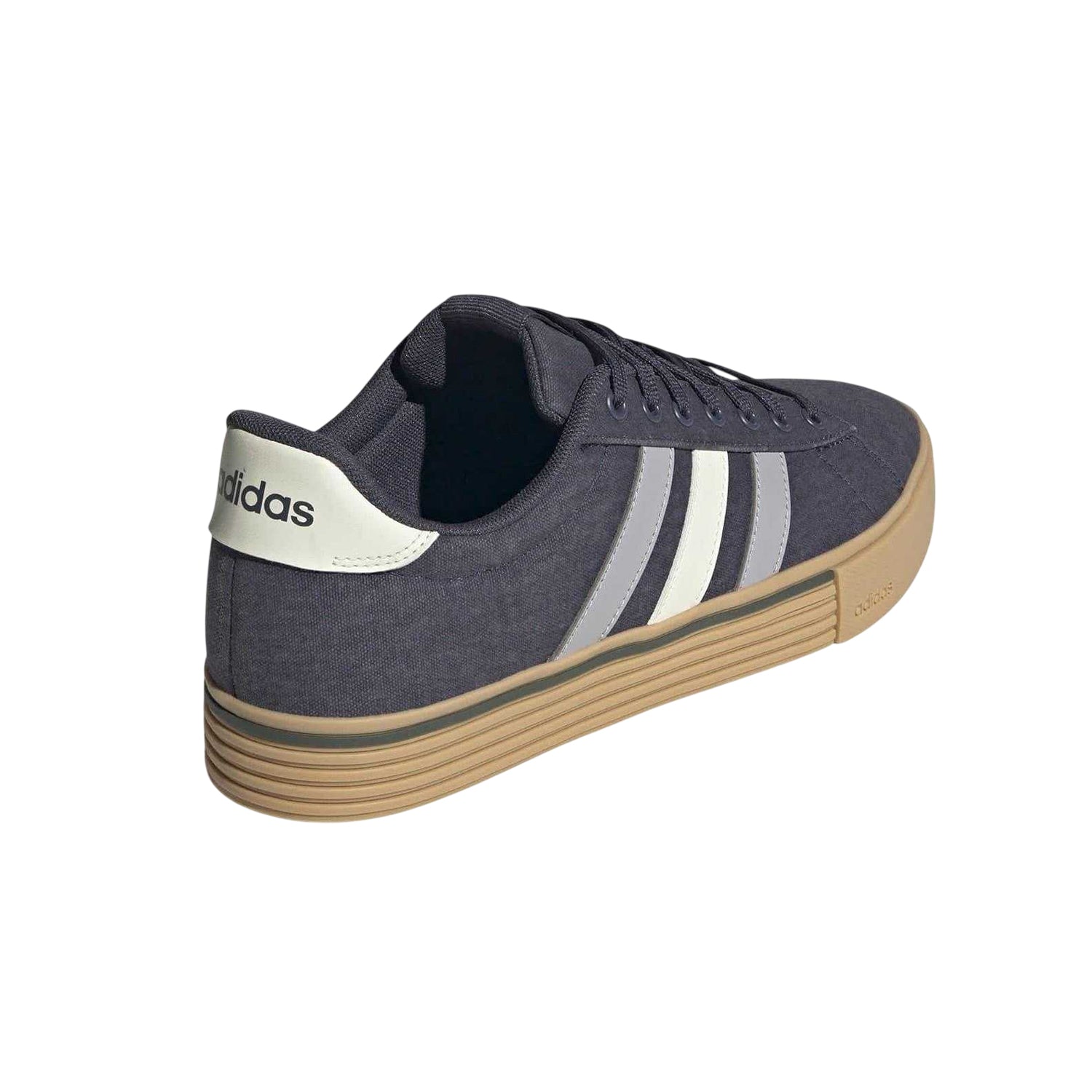 Shadow Blue - Back - Adidas Womens-Ladies Daily 4.0 Canvas Trainers