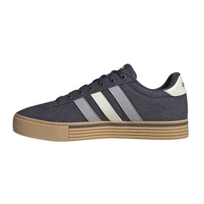 Shadow Blue - Side - Adidas Womens-Ladies Daily 4.0 Canvas Trainers