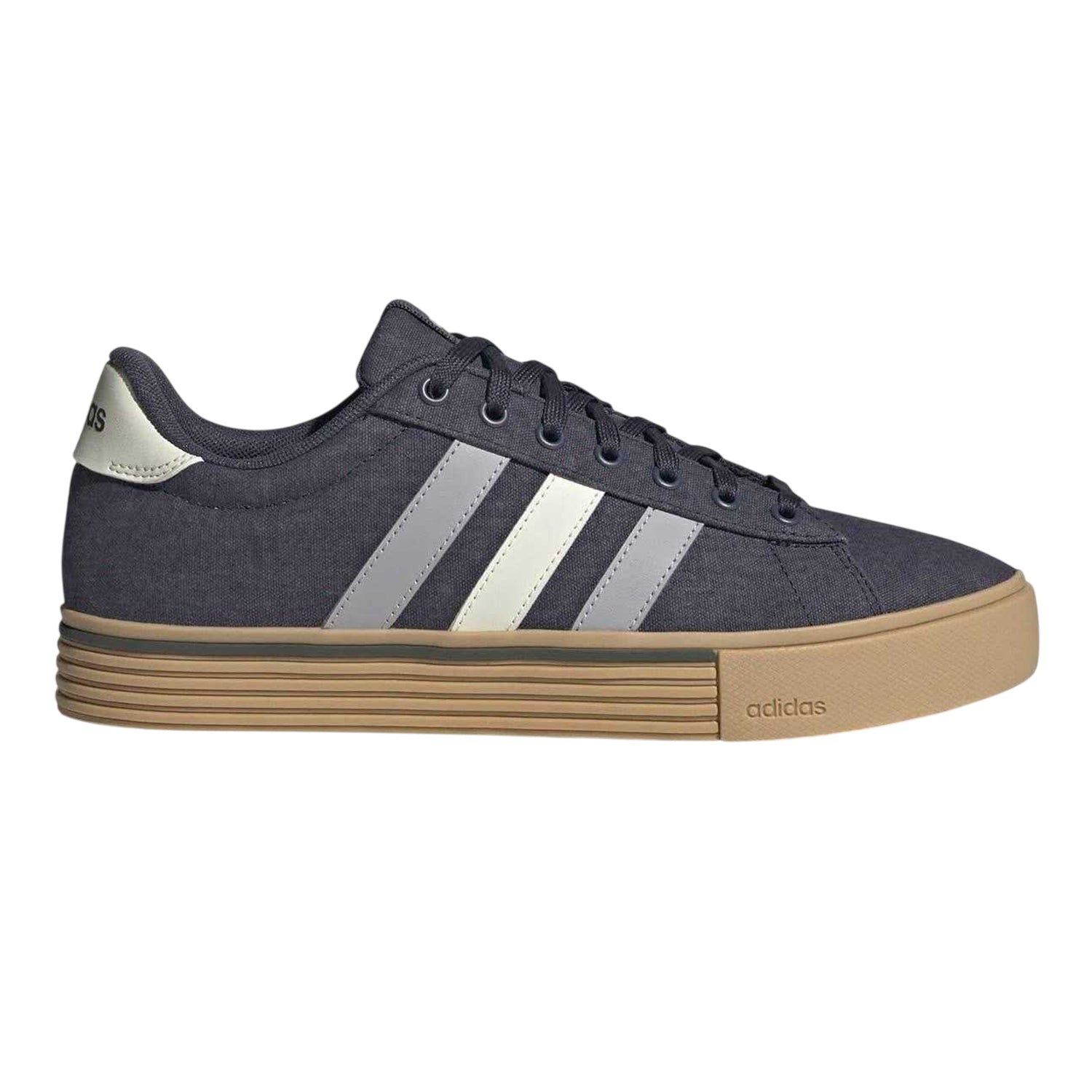 Shadow Blue - Front - Adidas Womens-Ladies Daily 4.0 Canvas Trainers