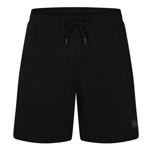 Black - Front - Hugo Mens Diz Gel Cotton Logo Shorts