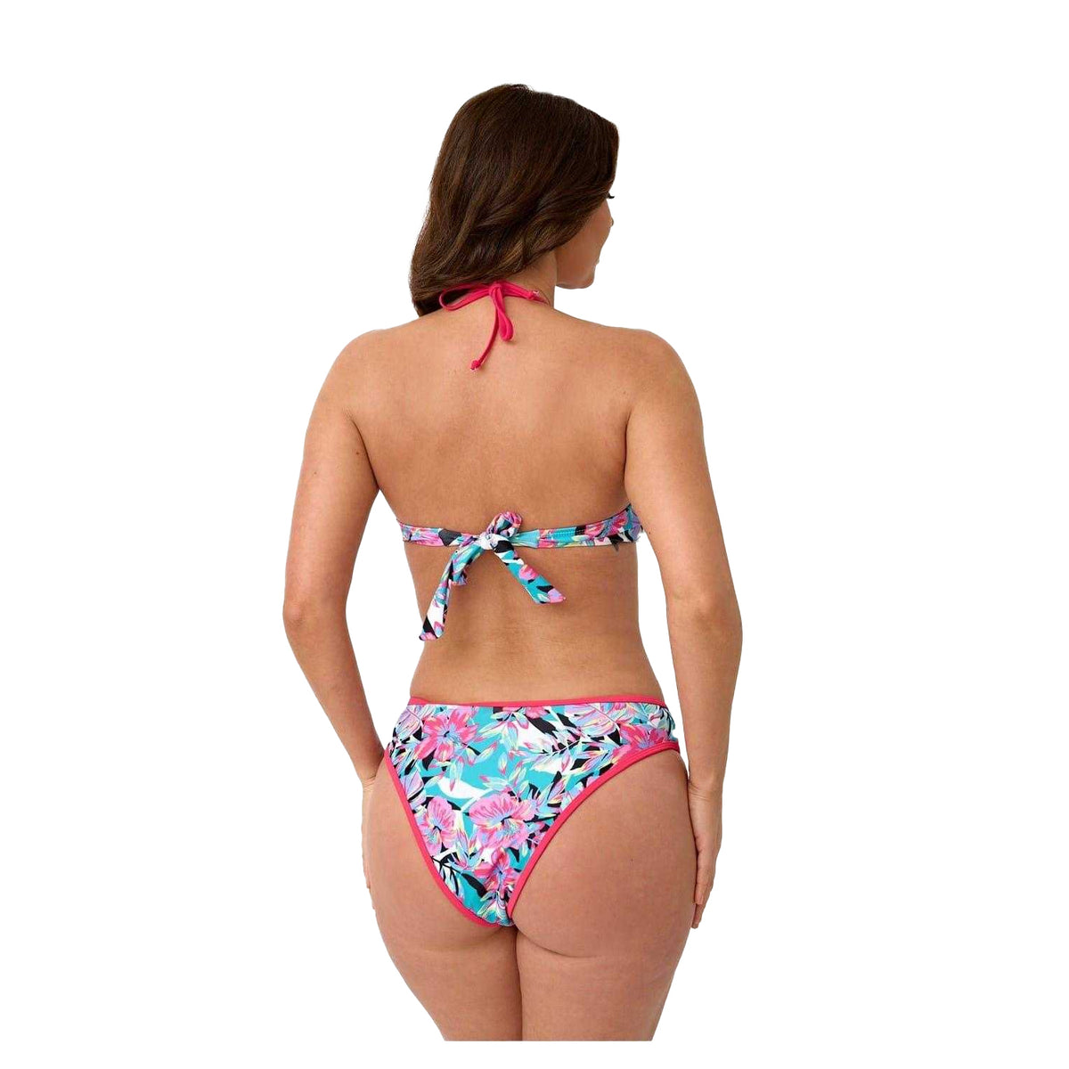 Multicoloured Print - Back - Be You Womens-Ladies Tropadellic Floral Quick Dry Bikini Bottoms