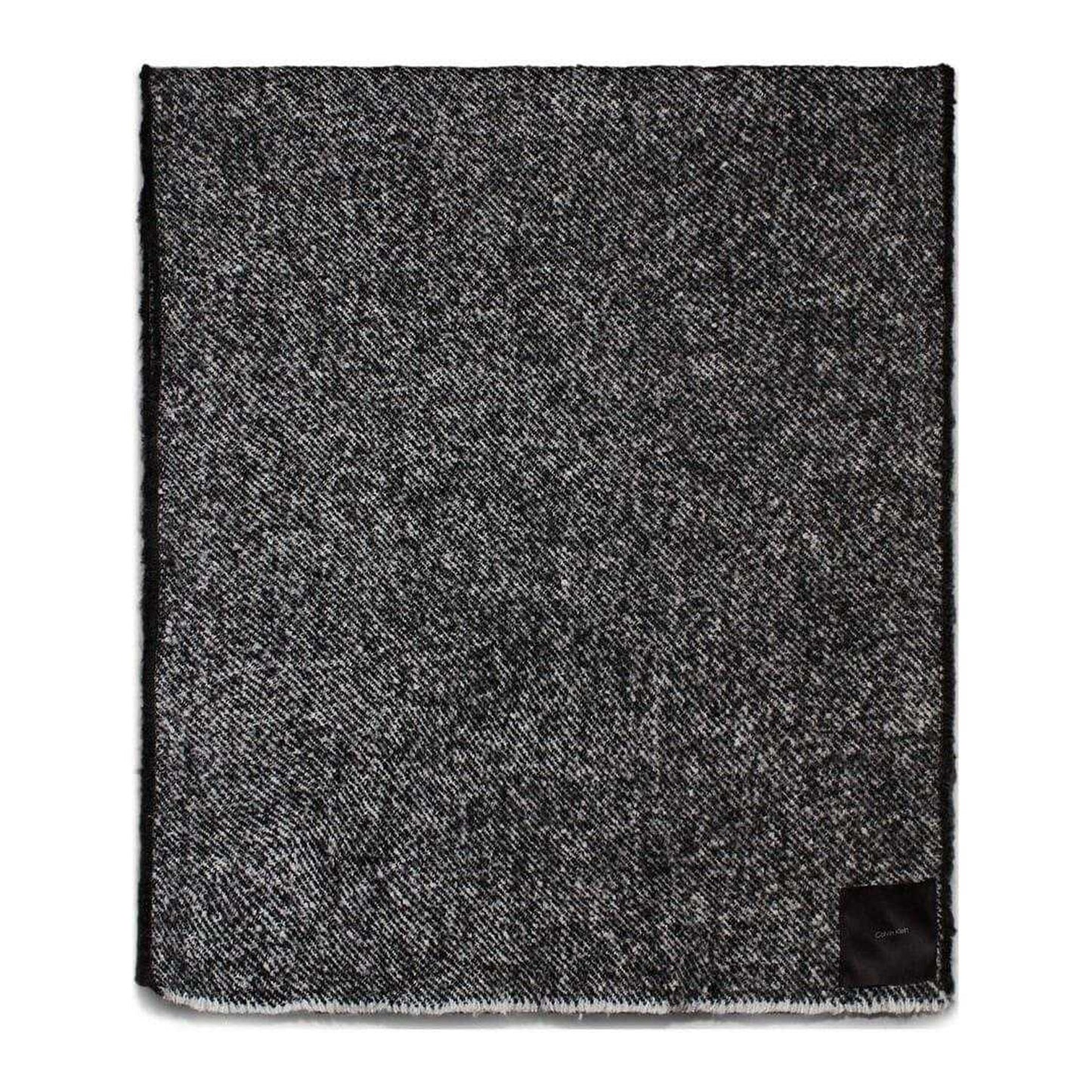 Black-White - Back - Calvin Klein Wool Blend Scarf
