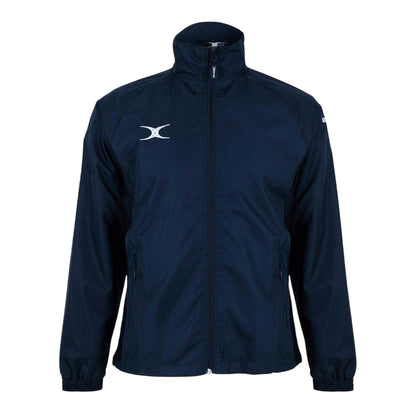 Navy - Front - Gilbert Womens-Ladies Funnel Neck Raglan Track Jacket