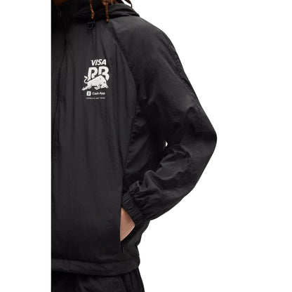 Black - Lifestyle - Hugo Mens Red Bull Zip Pocket Raglan Windbreaker