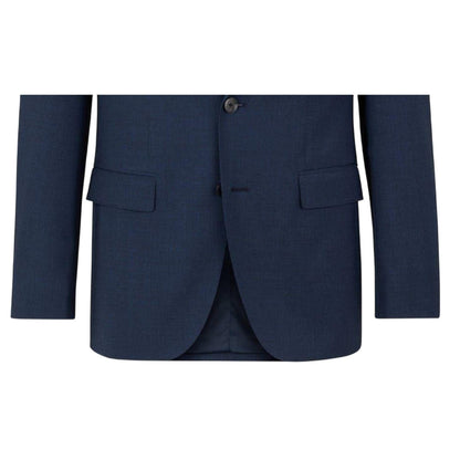 Blue - Side - Boss Mens Jasper Flap Pocket Blazer