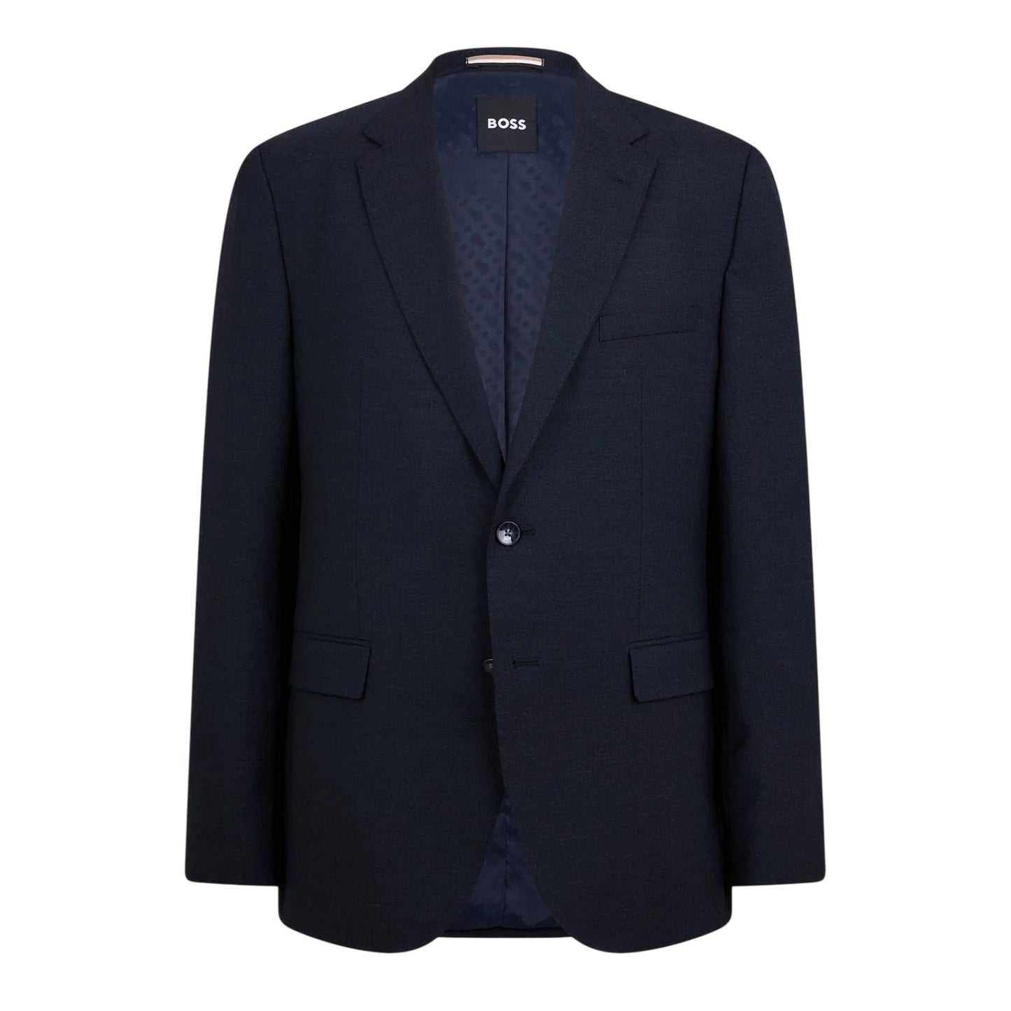 Dark Blue - Front - Boss Mens Jasper Flap Pocket Blazer