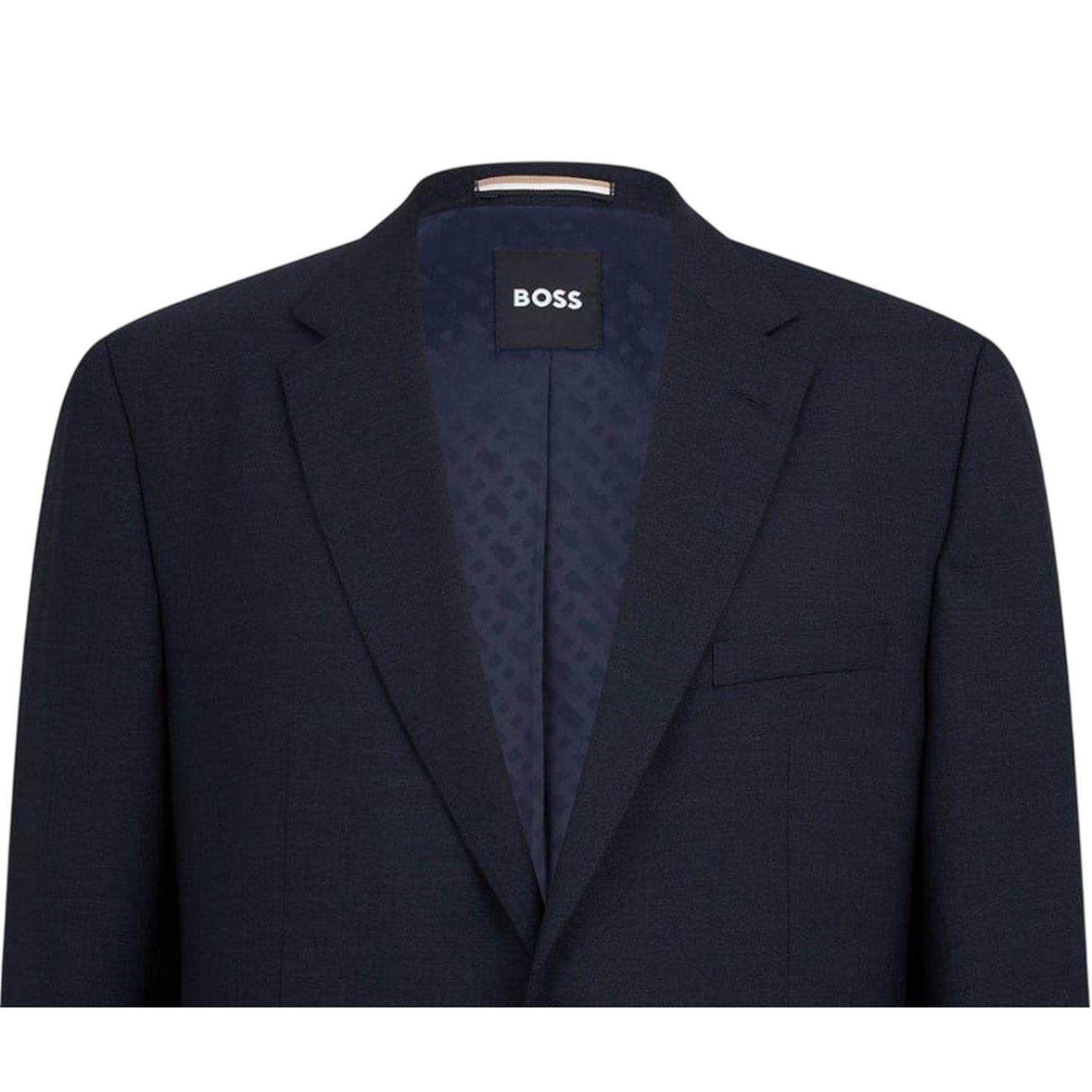 Dark Blue - Back - Boss Mens Jasper Flap Pocket Blazer