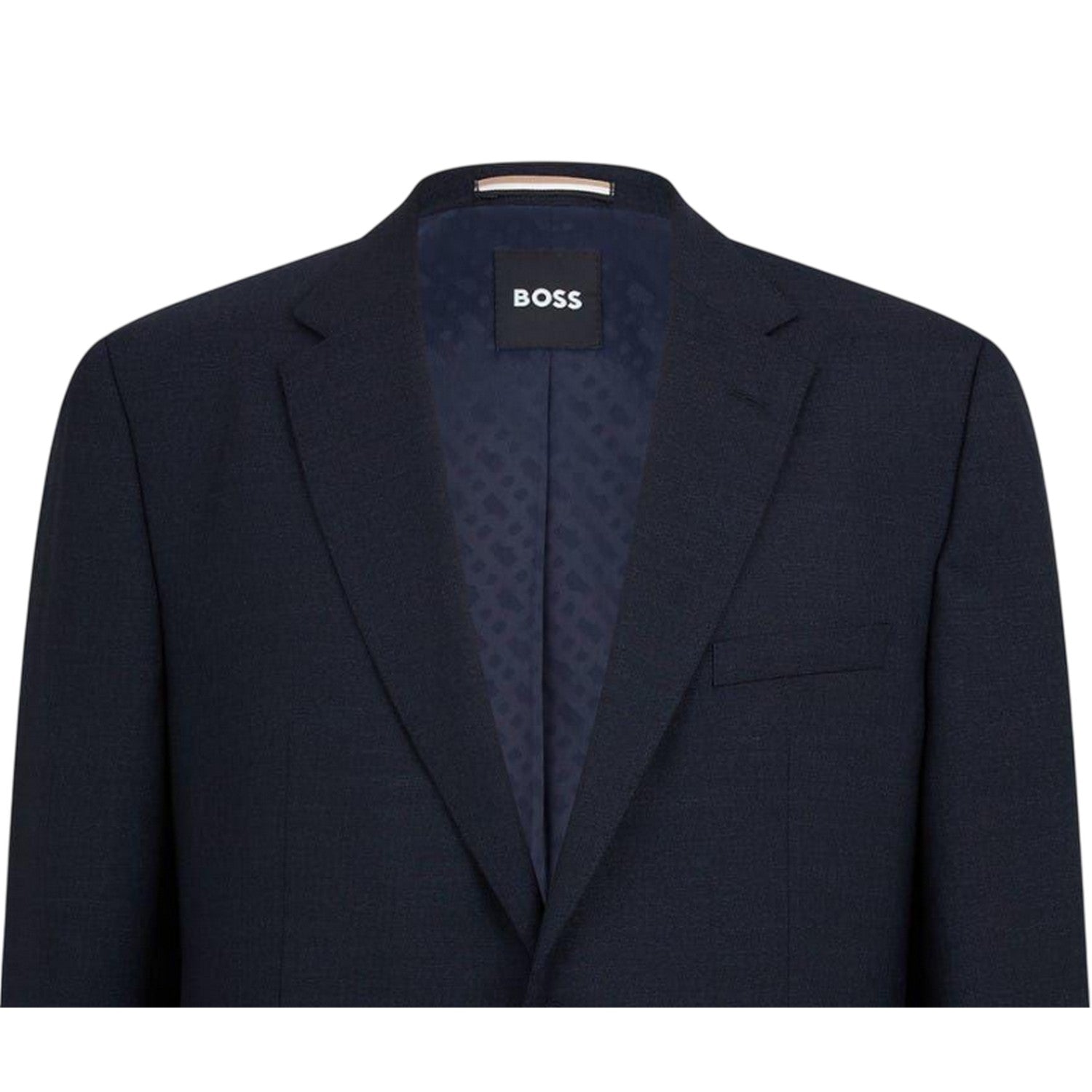 Dark Blue - Back - Boss Mens Jasper Flap Pocket Blazer