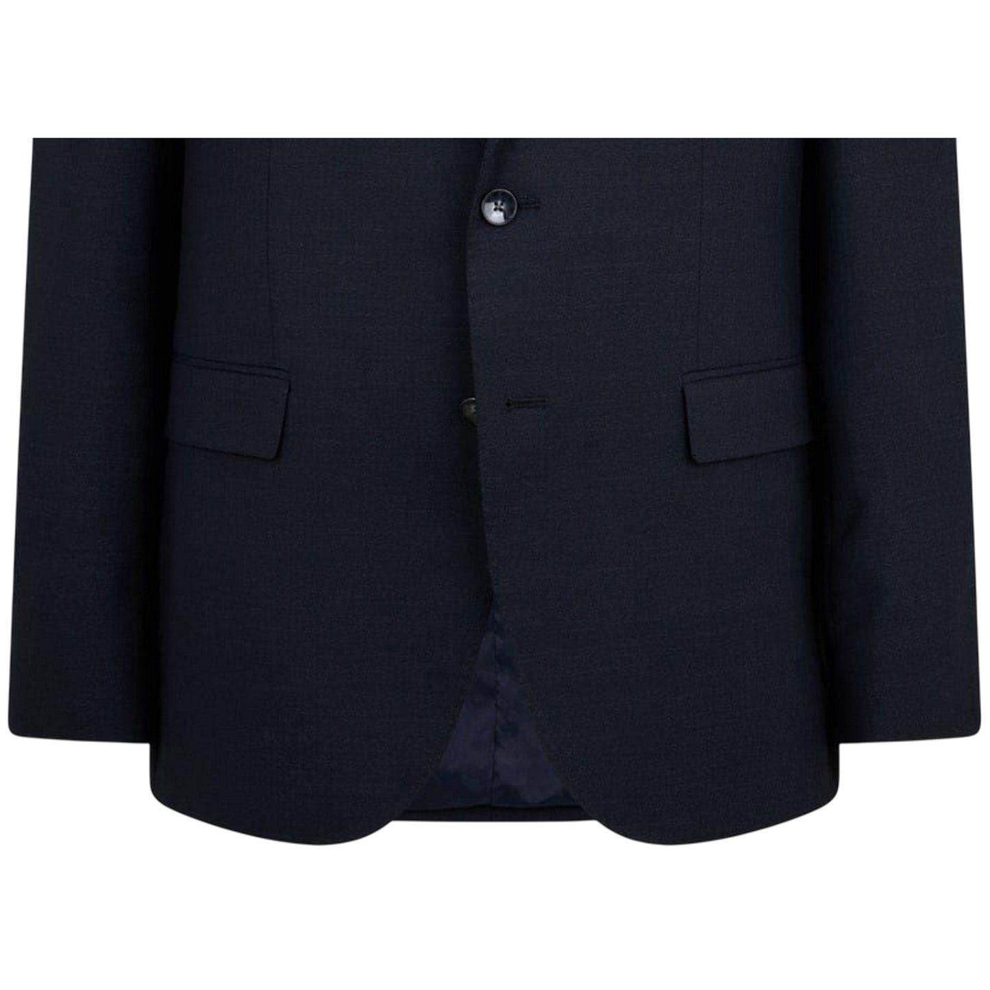 Dark Blue - Side - Boss Mens Jasper Flap Pocket Blazer