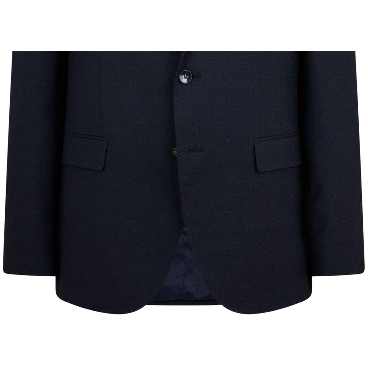 Dark Blue - Side - Boss Mens Jasper Flap Pocket Blazer