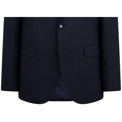 Dark Blue - Side - Boss Mens Jasper Flap Pocket Blazer