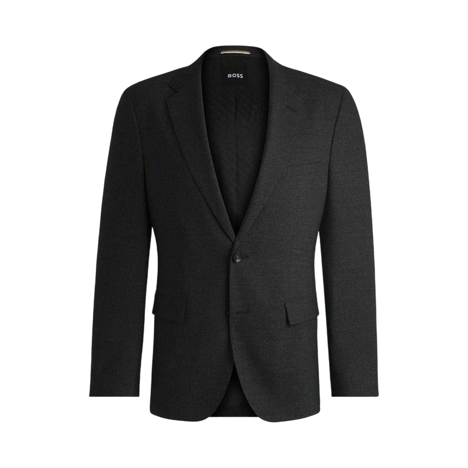 Dark Grey - Front - Boss Mens Jasper Flap Pocket Blazer