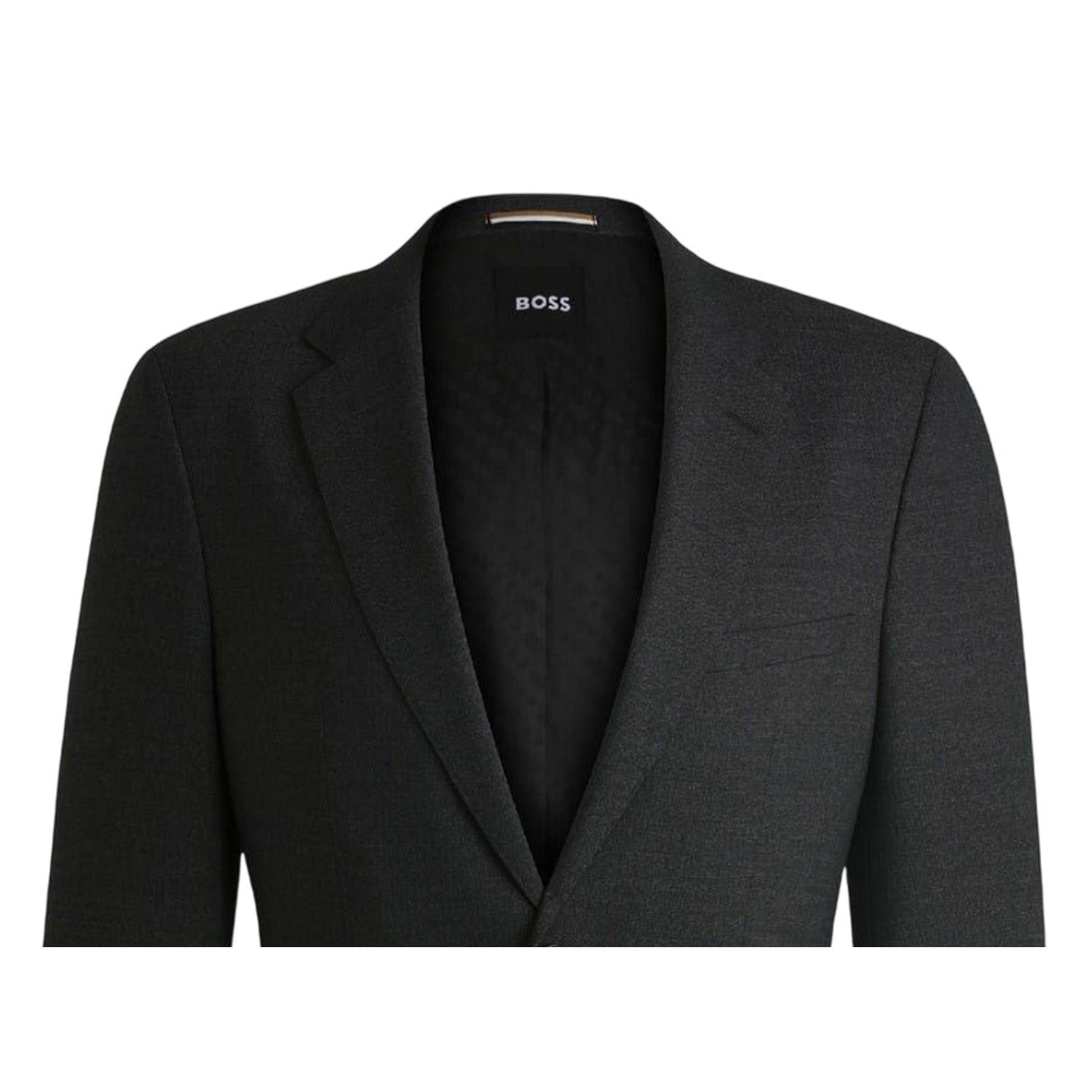 Dark Grey - Back - Boss Mens Jasper Flap Pocket Blazer