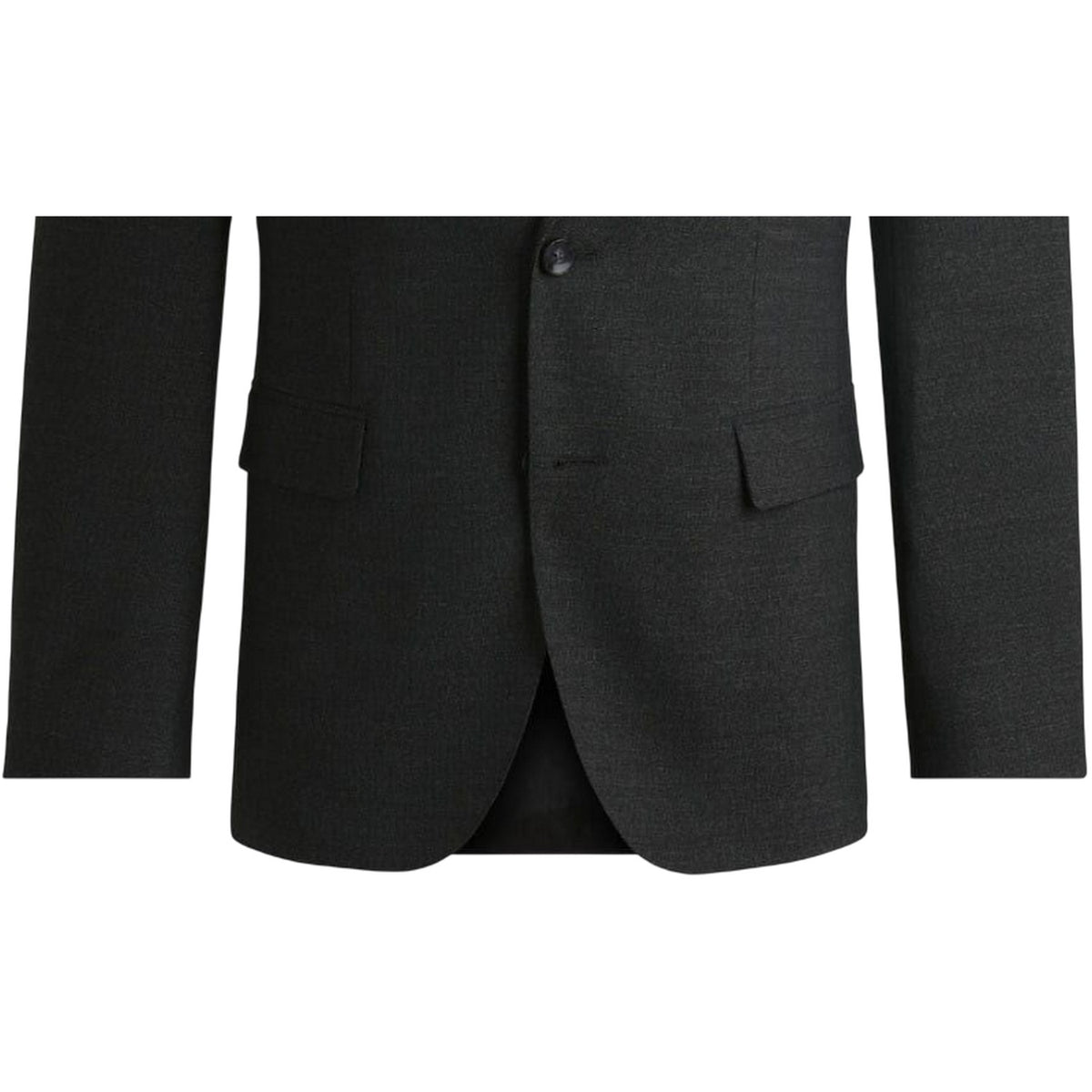 Dark Grey - Side - Boss Mens Jasper Flap Pocket Blazer