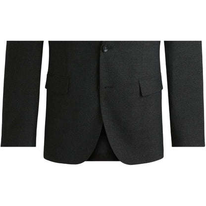 Dark Grey - Side - Boss Mens Jasper Flap Pocket Blazer