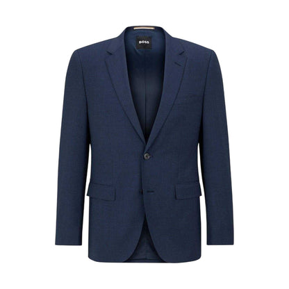 Blue - Front - Boss Mens Jasper Flap Pocket Blazer