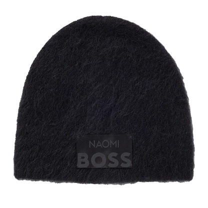Black - Front - Boss Naomi X Beanie
