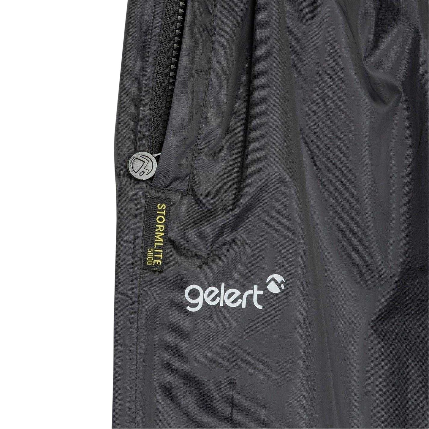 Black - Side - Gelert Childrens-Kids Logo Packable Trousers