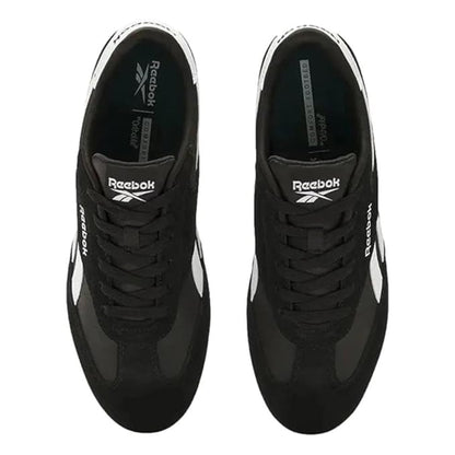 Navy-White - Side - Reebok Mens World 70 Logo Suede Trainers