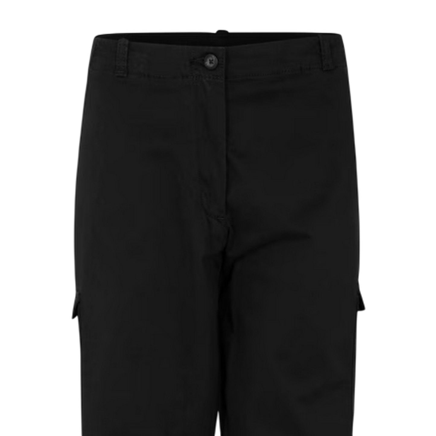 Black - Side - Timberland Womens-Ladies Plain Cargo Trousers